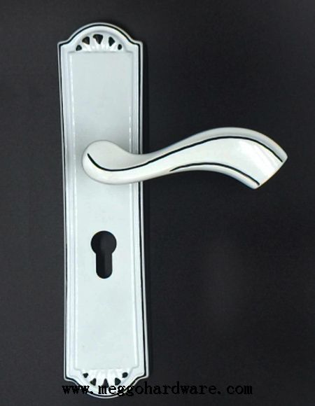 新品上市|烤漆白静音室内门锁228C5|门锁厂家|锁具批发(图)
