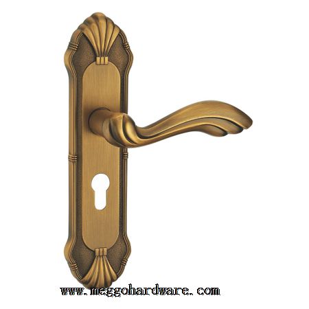 Z50357黄古铜静音房间门锁|精品室内门锁五金|门锁厂家|锁具批发