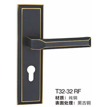 T32-32RF纯铜室内门锁|纯铜房间门锁|门锁厂家|锁具批发