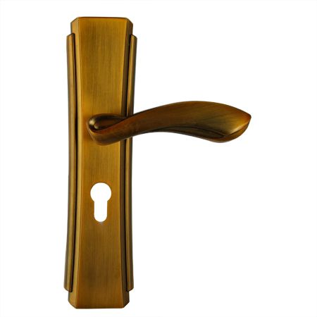 L130黄古铜室内门锁|锁具批发|指纹密码锁|门锁厂家