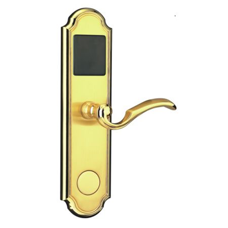 RF21JJ金色欧式风格酒店刷卡锁|门锁厂家|锁具批发