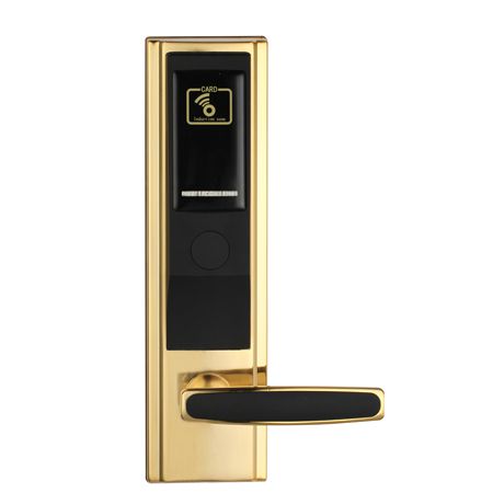 MG9909PVD金色酒店刷卡锁|门锁厂家|锁具批发|门锁批发