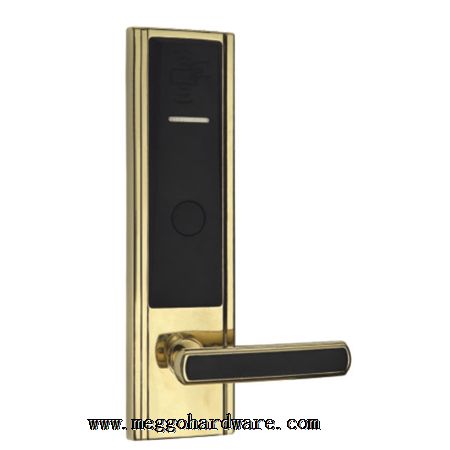 MG9809PVD金酒店刷卡锁|门锁厂家|锁具批发|门锁批发|锁具厂家