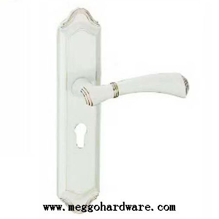 竹节静音室内门锁执手锁白色|门锁厂家|锁具批发(图)