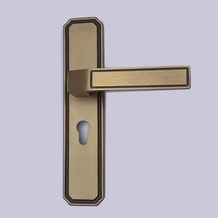 【室内门锁】新品锰钢加铝FA297罗马黄|门锁厂家|锁具批发(图)