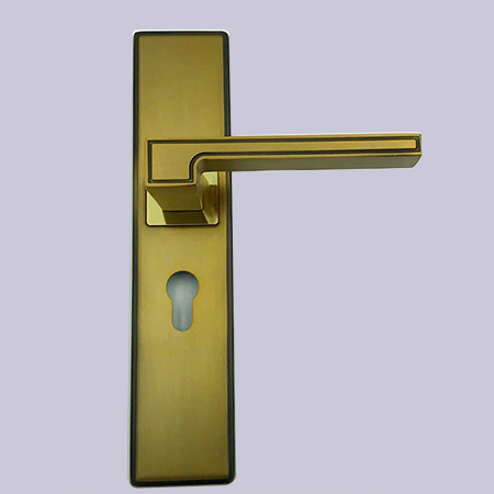 【房门锁】新款黄古铜装饰片静音锁TZ151|门锁厂家|锁具批发