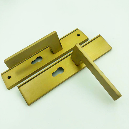【房门锁】铝实心板静音黄古室内门锁8314|门锁厂家|锁具批发